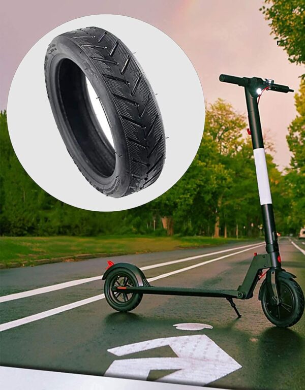 HUAQINEI Electric Scooter Tyres,50/75-6.1 for M365 Electric Scooter Outer Tyre 8 1/2X2 Tube Tire Replacement Inner (1 Set)