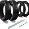 MaxEarn Set of 4 8 1/2 x2 E-Scooter Tyre Set, Inner and Outer Tyres 8.5 Inches, Electric Scooter Replacement Wheels with Hose and Crowbar, Rubber Tyres for Xiaomi M365/Pro/1S/Pro 2/Essential Electric