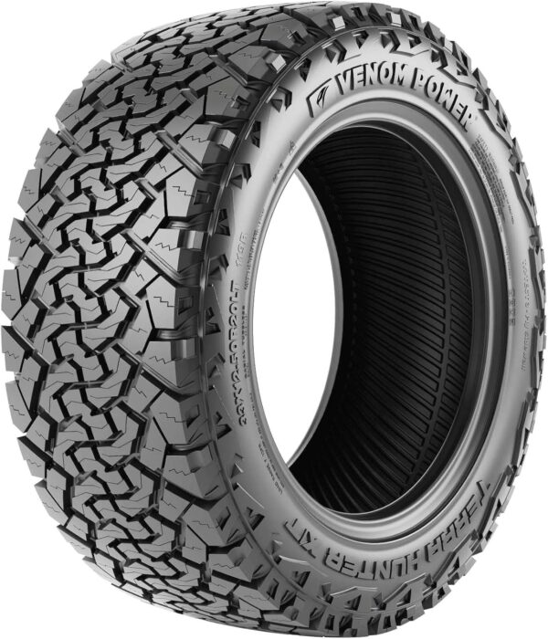 Venom Power Terra Hunter X/T XT All-Terrain Mud Light Truck Radial Tire-35X12.50R18LT 35X12.50X18 35X12.50-18 123R Load Range E LRE 10-Ply BSW Black Side Wall