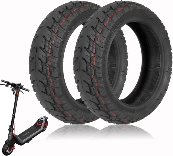 MotuTech 9.5 x 2.50 Tubeless Off-Road Tyre for Niu KQI3 Electric Scooters Rear Front AT Tyre Off Road 9.5 Inch Non-Slip Tubeless Tyre (2 Pieces)