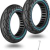 SYACHI 10 x 2.50 Solid Scooter Tyres, 2 Pieces E Scooter Solid Rubber Tyres 60/70-6.5 Solid Rubber Tyres 10 Inch Solid Tyres for Ninebot Max G30/Max G30D/Max G30 D2/Scotex H20 Electric Scooter