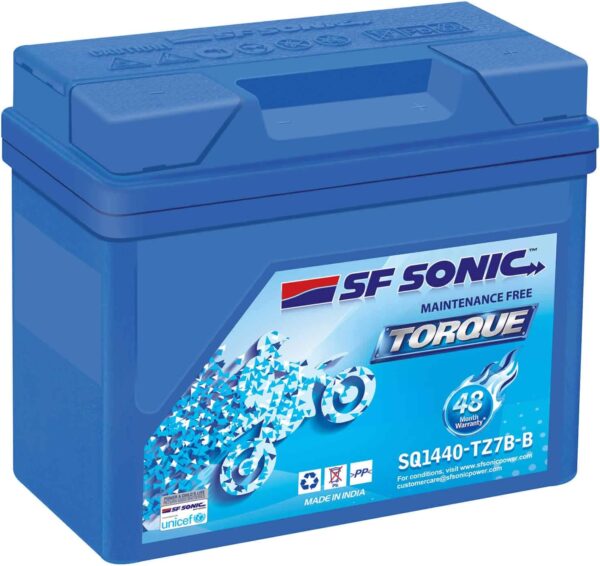 SF Sonic Torque Maintenance Battery FSQ0-SQ1440-TZ 7B-B T, 12 Volts