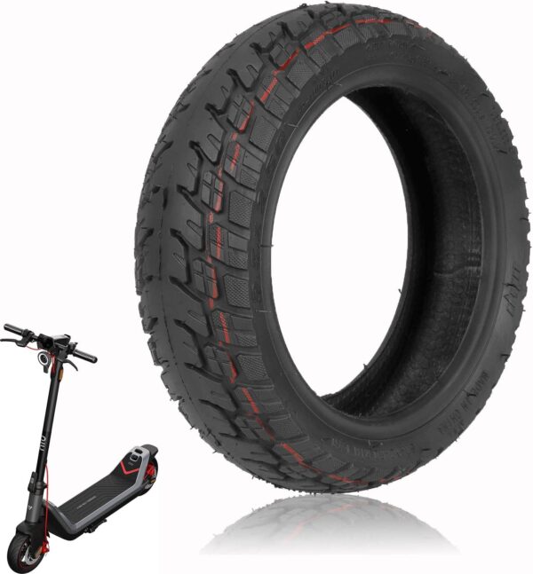 MotuTech 9.5 x 2.50 Tubeless Off-Road Tyre for Niu KQI3 Electric Scooters Rear Front AT Tyre Off Road 9.5 Inch Non-Slip Tubeless Tyre (1 Piece)