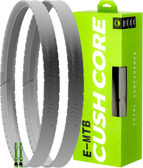 CushCore E-MTB Set - Bicycle Tire Insert, for Mountain Riders, Designed for E-Mountain Bikes, Helps Improve Ride Quality, Fits 2.3"-2.8" Tires (27.5", 29" Set)