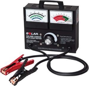 Clore Automotive Solar 1874 500 Amp Carbon Pile Battery Load Tester, Black