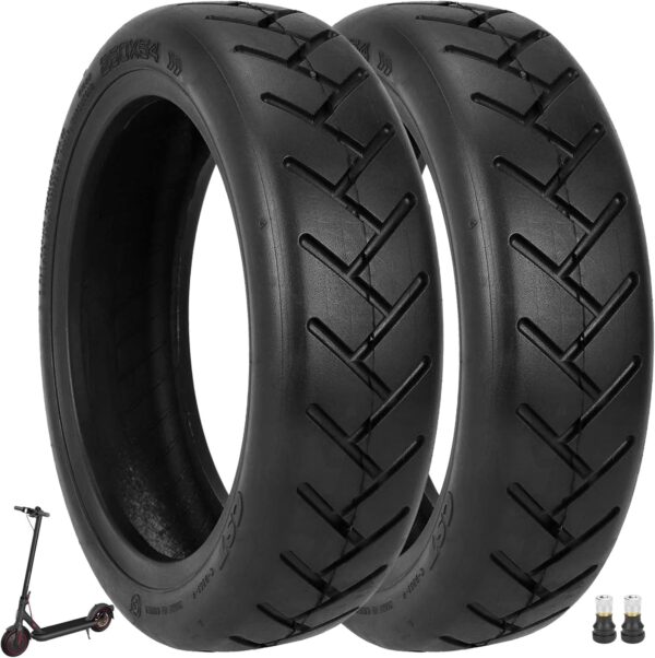 VOLOHAS 250 x 54 Tubeless Tyres 10 Inch Tubeless Tyres for Xiaomi 4Pro/4Lite Electric Scooter Accessories Explosion-proof Thickened Road Tyres Replacement Wheels (Pack of 2)