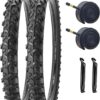 SIMEIQI 2 Pack Bike Tires and Tubes 16”/18“20" x2.125“ Inch Replacement Foldable Bike Tires Off Road with Tubes 16/18/20x1.75/2.125 for Mountain Trail Hybrid Bicycles