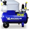 MICHELIN MB2425 Air Compressor | Direct Driven | 24L Horizontal Tank | Pressure 10 Bar (145 psi) | Motor 2.5 HP | Power 1Ph/230V/50Hz | Air Displacement 240 l/min (8.5 cfm)