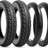 StaiBC Heavy Duty 12.5x2.25 (12-1/2 x2-1/4) Tire & Inner Tube Set with Angled Valve Stem for Electric Scooters Razor Pocket Mod, Currie, Schwinn, GT, IZIP, eZip 2 Sets