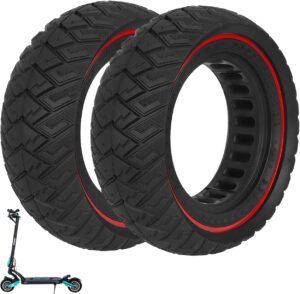 Prodrocam 8.5 x 3 Solid Tires for Kugoo G2 Pro Electric Scooter, 8 1/2 x 3 Full Wheel Replacement 8.5 Inch Tire for Kugoo X1 Zero 8/9 VSETT 8/9/9+, 1 Piece (Red-2)