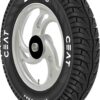 Ceat Zoom D 90/100-10 53J Tube-Type Scooter Tyre,Front or Rear