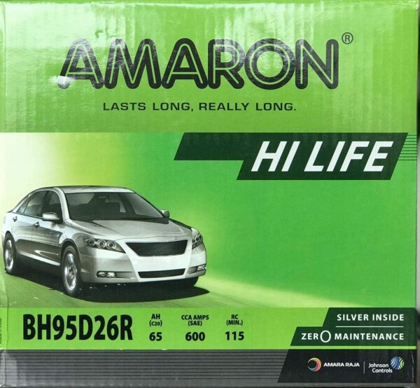 AMARON CAR BATTERY 95D26RMF 12V 65AH