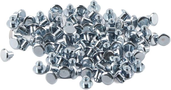 AYNEFY Tire Spikes 100pcs 6.5mm/0.26" Wheel Tyre Stud Screws Snow Tire Spikes Good Anti‑slip Property for Bike Motorcycle ATV Shoes