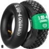 MOOVMOOV Tyre Set 3.00-4 (260 x 85) with Tube, Curved Valve TR87 | Compatible with Sack Truck, Trailer, Garden Trolley with 4 Wheels - For Tyres 3.00-4