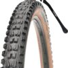 Maxxis Minion DHF Mountain Bike Tire - Tan Sidewall - 27.5" & 29" - Bundle with Cycle Crew Tire Lever