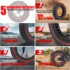 10 Inch Scooter Tyres, Replacement Tyres, Scooter Solid Rubber Tyres, Scooter Off-Road Tyres, E-Scooter Rubber Tyres, Scooter Solid Tyres, Scooter Solid Rubber Tyres, 10 x 2.0 Scooter Tubeless Solid