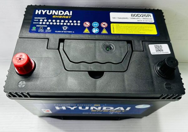 Generic Hyundai Energy Car Battery 12V 70Ah 80D26RMF R-Layout