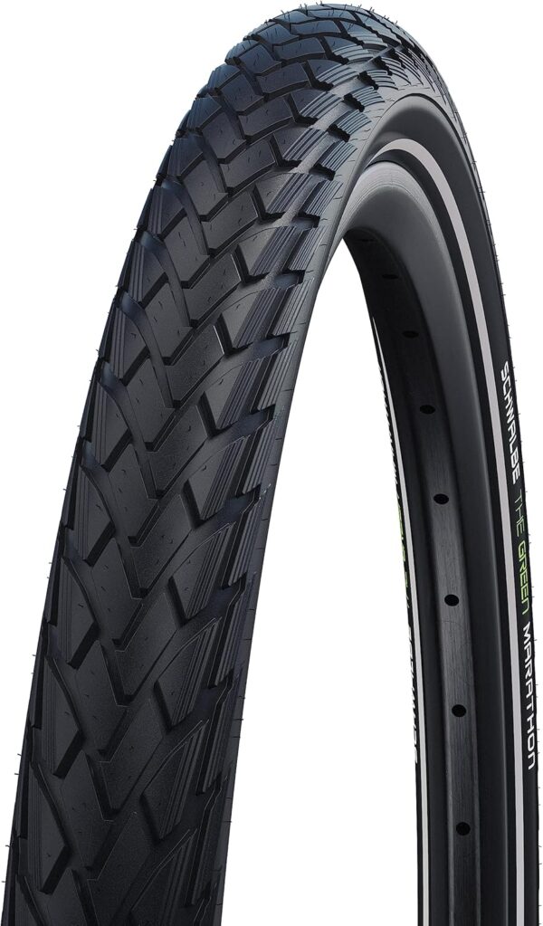 Schwalbe Green Marathon Tyre, Black/Reflective, 55-622 (28 x 2.15)