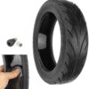 VOLOHAS 60/70-6.5 Tubeless Tyre with Valve for Segway Ninebot Max G30 Front/Rear Scooter 10 Inch Replacement Wheels Highly Elastic Replacement Tyres with Live Adhesive Repairable Puncture Proof (1