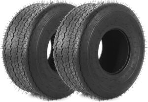 AR-PRO (2-Pack) 18x8.50-8 Tires for Golf Carts (4 ply Tubeless), Replacement General-Purpose Tubeless Tires, Rim Not Included