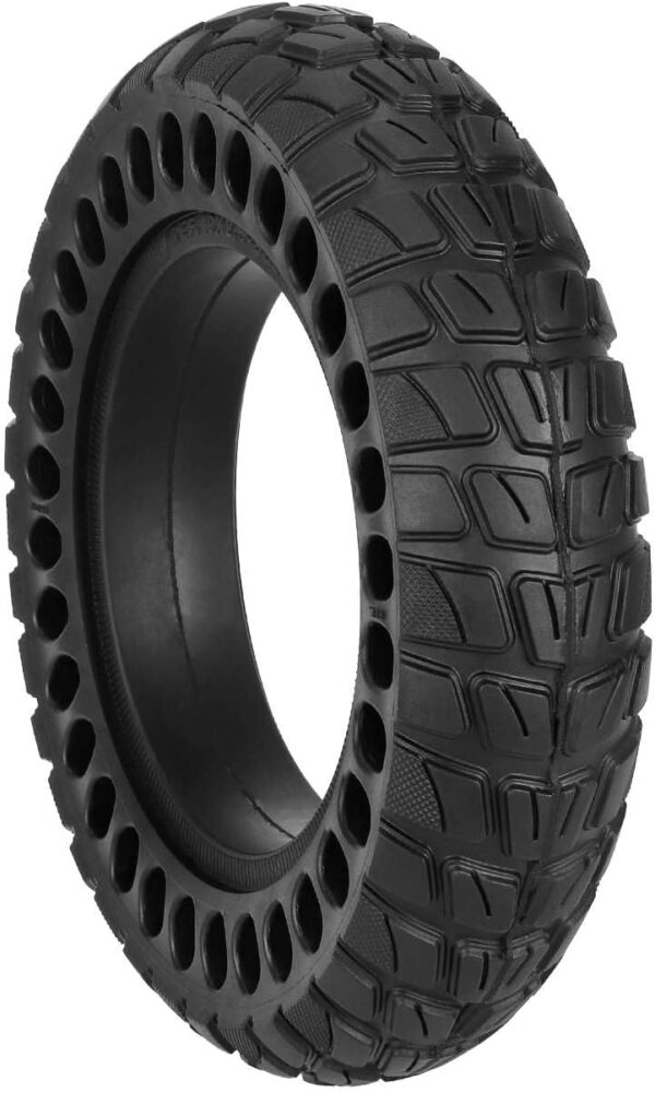 CERFFOOL 10 inch 10 x 2.5 inch Solid Tire for Kugoo Electric Scooter Non Slip Explosion Proof Puncture Proof Honeycomb Off Road Replacement Tire for Electric Scooter Accessories