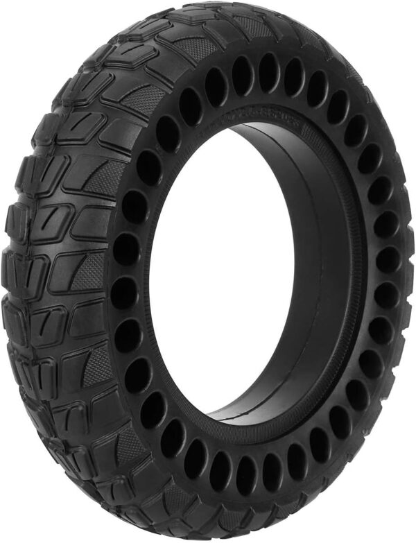 CERFFOOL 10 inch 10 x 2.5 inch Solid Tire for Kugoo Electric Scooter Non Slip Explosion Proof Puncture Proof Honeycomb Off Road Replacement Tire for Electric Scooter Accessories