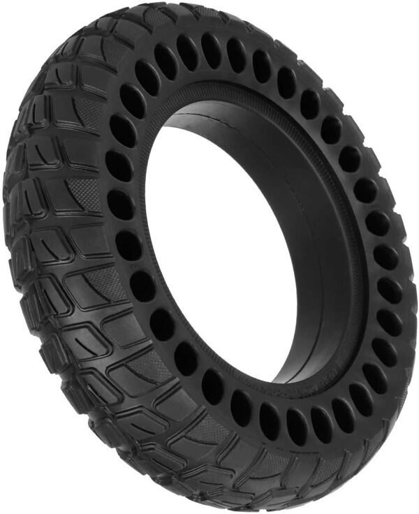 CERFFOOL 10 inch 10 x 2.5 inch Solid Tire for Kugoo Electric Scooter Non Slip Explosion Proof Puncture Proof Honeycomb Off Road Replacement Tire for Electric Scooter Accessories