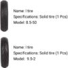 JQCHY Electric Scooter Tires, 8.5x50 Explosion-proof Solid Tires, Non-slip Puncture Resistant, Easy to Install, Suitable for Electric Scooter/Balance Car Accessories
