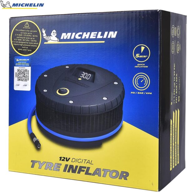 MICHELIN Hi Power Tyre Inflator with Tyre Pressure Guage