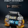 AstroAI Tyre Inflator Air Compressor 12V DC 160PSI with Screen, Heavy Duty Dual Cylinders & Dual Motors, Dual Power Tyre Pump for SUVs, RVs, ORVs, Trucks, Cars, Air Mattresses, Auto Off, LED Light