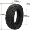DFBGL 10 Inch Pneumatic Tyres 80/65-6 for Electric Scooter E-Bike 10X3.0-6 Road Tires Inner Tubes for Speedual Grace 10 Zero