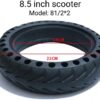 Electric Scooter Tires, 8 1 / 2x2 Honeycomb Solid Tires, 8.5-inch Explosion-proof Outer Wheels, Non-inflatable Anti-stab, for Electric Scooters