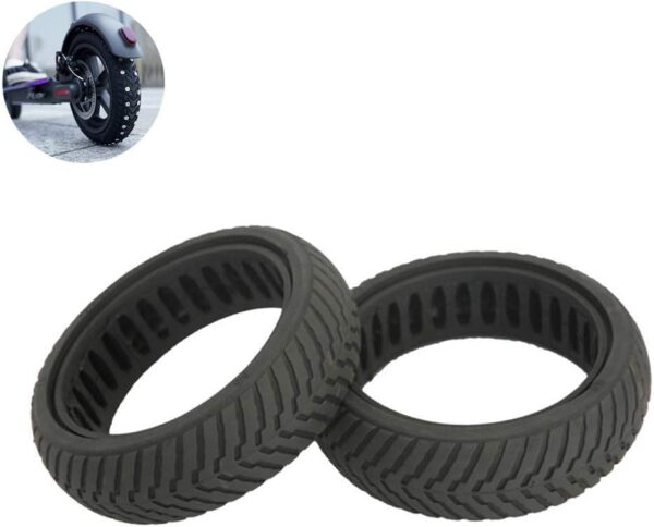 Electric Scooter Tires, 6.5-inch Explosion-proof Honeycomb Tires, Hollow Shock Absorption, Maintenance-free, Electric Scooter Accessories, 2pcs