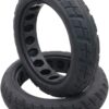 JQCHY Electric Scooter Tires, 8 1-2x2 Explosion-Proof Solid Tires, Inner Honeycomb Shock Absorption, Non-Slip Pattern, M365 Scooter Tires