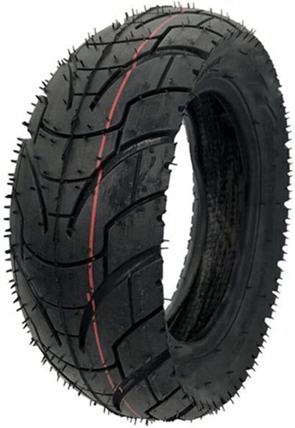 1 Pair Of 10 Inch 10X3.0 80/65-6 Road Tire Electric Scooter Thickened Widened Pneumatic Tires For Zero 10X K-aabo M-antis Pneumatic Parts (Color : Black)