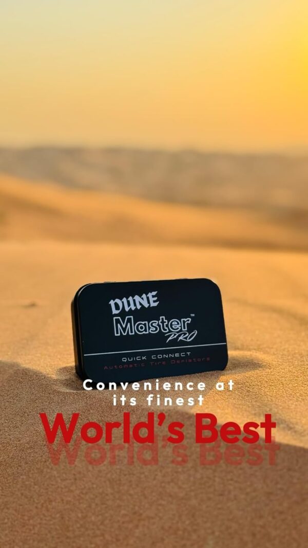DUNE MASTER PRO Ultra Precise Automatic Tyre Deflator Adjustable Air Down Tool 4pcs (6-34psi) Valves 4x4 Off-Road Accessory (UAE Brand) (DUNE MASTER PRO)