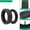 8.5 Inch Tire Tube Compatible for Xiaomi M365 Pro/Gotrax Gxl V2 Electric Scooter 50/75-6.1 Tire Replacement 8.5 Air Filled Tire 8 1/2 X2 Scooter Inner Tube Tires