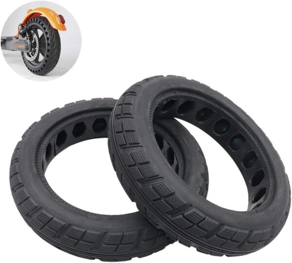 JQCHY Electric Scooter Tires, 8 1-2x2 Explosion-Proof Solid Tires, Inner Honeycomb Shock Absorption, Non-Slip Pattern, M365 Scooter Tires