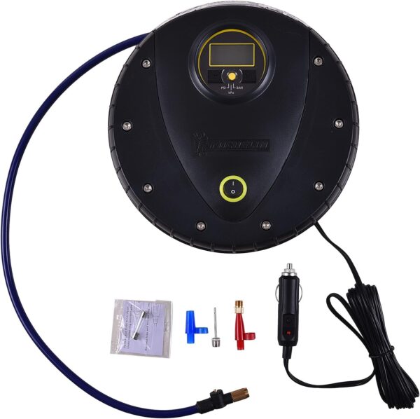MICHELIN 12262 Programmable Fast Flow Digital Tyre Inflator with Pre-Set, Bleed Valve, and LED Light