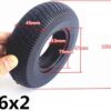 Electric Scooter Tires, 6X2 Explosion-proof Solid Tires 6-inch Non-inflatable Tube-free Anti-skid Wear-resistant Electric Scooter Accessories