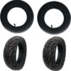 1 Pair Of 10 Inch 10X3.0 80/65-6 Road Tire Electric Scooter Thickened Widened Pneumatic Tires For Zero 10X K-aabo M-antis Pneumatic Parts (Color : Black)