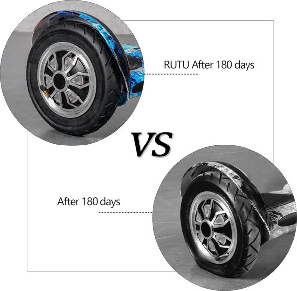 RUTU 10 x 2.125 (10 Inch) Inner Tube Replacement for 2 Wheel Scooter 10X2 Tires 10X1.90 10X1.95 10X2 10X2.125 Inner Tube 2 Pack of