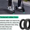 8.5 Inch Tire Tube Compatible for Xiaomi M365 Pro/Gotrax Gxl V2 Electric Scooter 50/75-6.1 Tire Replacement 8.5 Air Filled Tire 8 1/2 X2 Scooter Inner Tube Tires