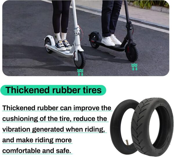 8.5 Inch Tire Tube Compatible for Xiaomi M365 Pro/Gotrax Gxl V2 Electric Scooter 50/75-6.1 Tire Replacement 8.5 Air Filled Tire 8 1/2 X2 Scooter Inner Tube Tires