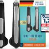 Alphatrail Oscar Bicycle Tyre Levers - Set of 2 I Sturdy Metal Core Made of Aluminium (36 g Total Weight) I Optimal Lever Length I Ergonomic Jacket Lifter for Schwalbe, Michelin, Continental, Maxxis