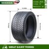 WANDA 215/35-14 Golf Cart ATV Tires 4 Ply 215/35x14 -Set 4-14009