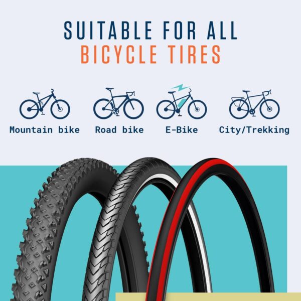 Alphatrail Oscar Bicycle Tyre Levers - Set of 2 I Sturdy Metal Core Made of Aluminium (36 g Total Weight) I Optimal Lever Length I Ergonomic Jacket Lifter for Schwalbe, Michelin, Continental, Maxxis