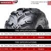 WANDA Set 4 Premium 8PR ATV UTV Tires 24X8-12 24x8x12 Front & 24x10-12 24x10x12 Rear ?