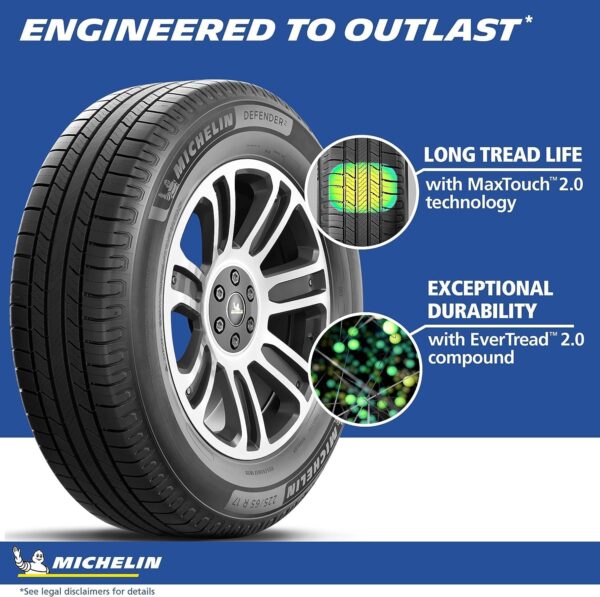 MICHELIN Defender2 All-Season Tire, CUV, SUV, Cars and Minivans - 235/65R17 104H