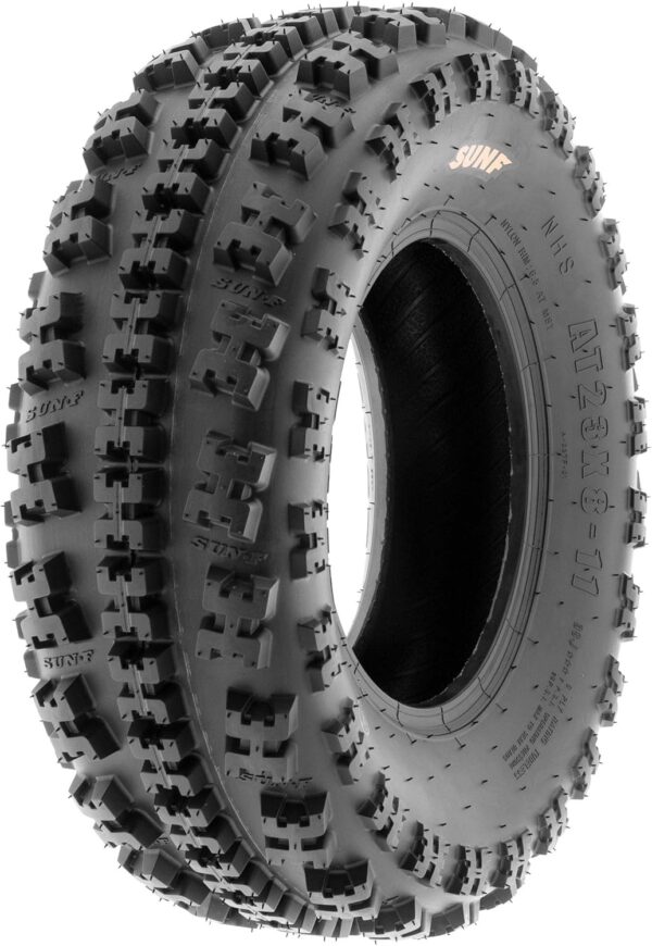 Set of 4 19x7-8 Front & 20x11-9 Rear ATV UTV Knobby Sport Tires,6 PR Tubeless A027